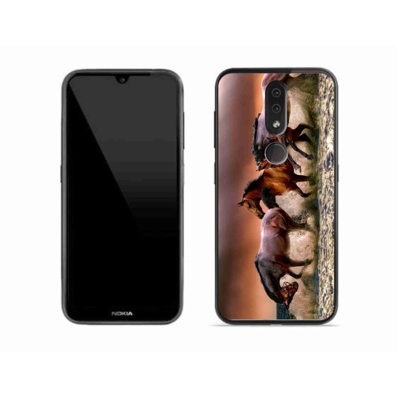 Zselés tok mmCase Nokia 4.2 mobiltelefonhoz - lovak 1