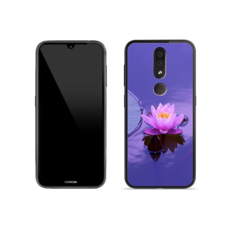 Gél tok mmCase mobiltelefonhoz Nokia 4.2 - virág a felületen