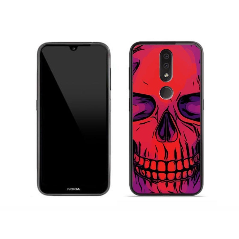 Gél tok mmCase mobiltelefonhoz Nokia 4.2 - koponya