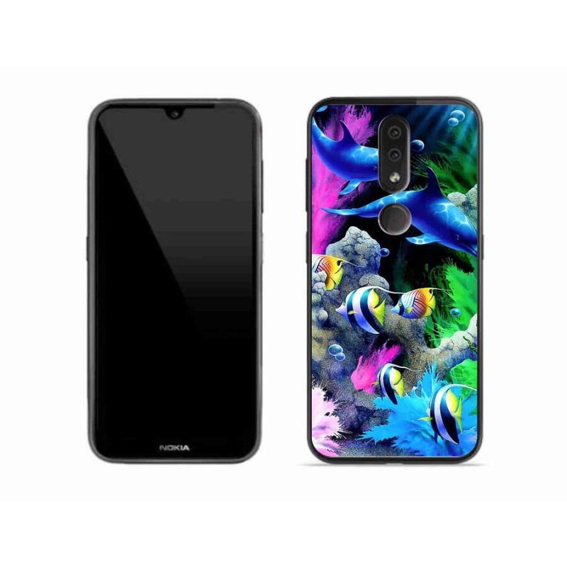 Gél tok mmCase a Nokia 4.2 mobilhoz - tengeri világ