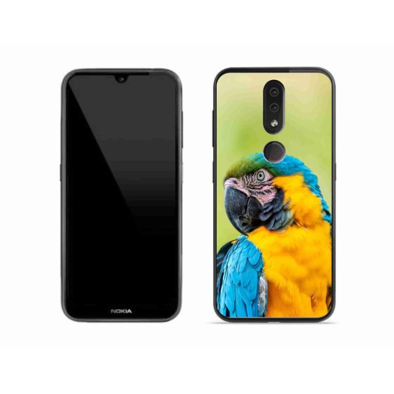 Gél tok mmCase mobiltelefonhoz Nokia 4.2 - papagáj ara 2