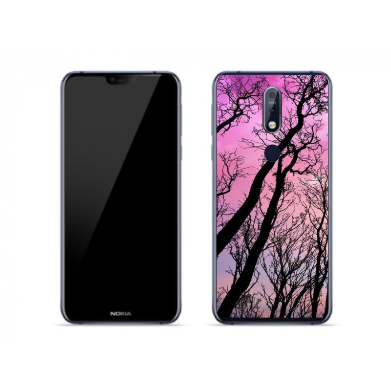 Gél tok mmCase mobiltelefonhoz Nokia 7.1 - kidőlt fák