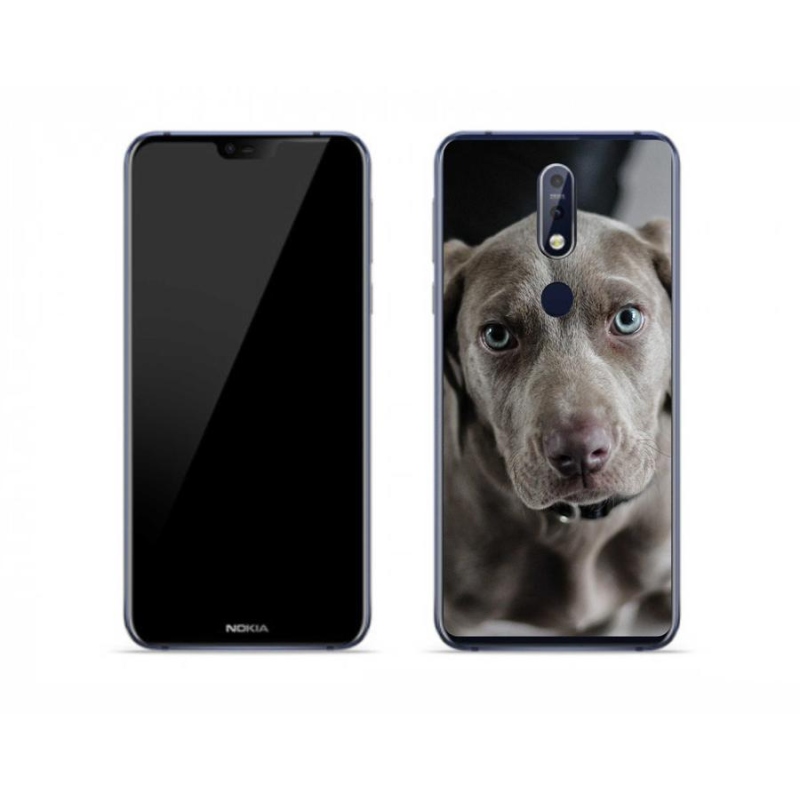 Gélhüvely mmCase a Nokia 7.1 mobiltelefonhoz - výmarský ohař