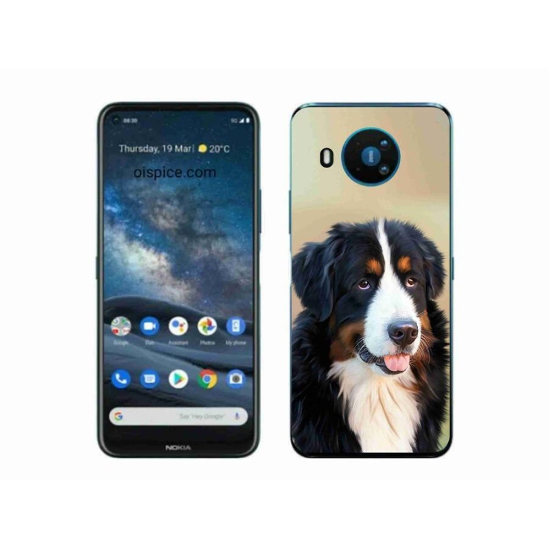 Gél tok mmCase a Nokia 8.3 5G készülékhez - Berni hegyi kutya