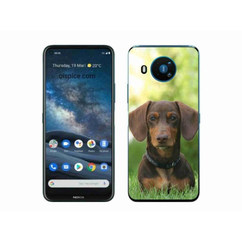 Gél tok mmCase a Nokia 8.3 5G készülékhez - barna tacskó