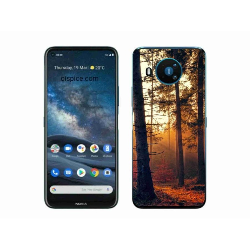 Gél tok mmCase a Nokia 8.3 5G készülékhez - erdő