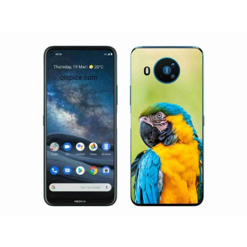 Gél tok mmCase a Nokia 8.3 5G készülékhez - papagáj ara 2