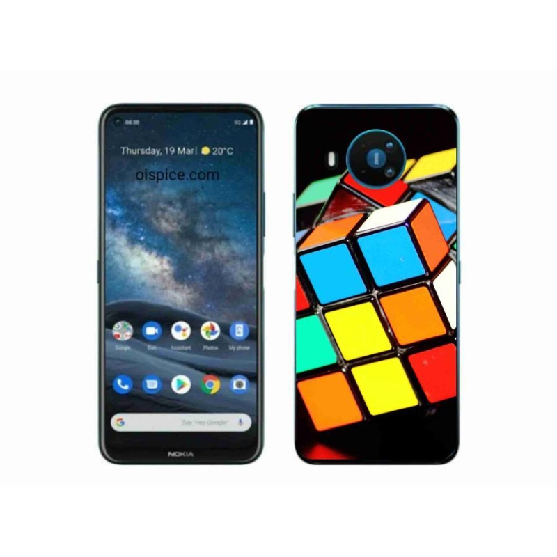Gél tok mmCase a Nokia 8.3 5G készülékhez - Rubik-kocka