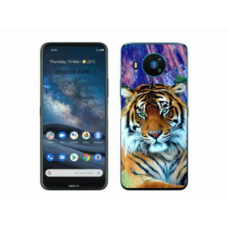 Gél tok mmCase a Nokia 8.3 5G készülékhez - tigris