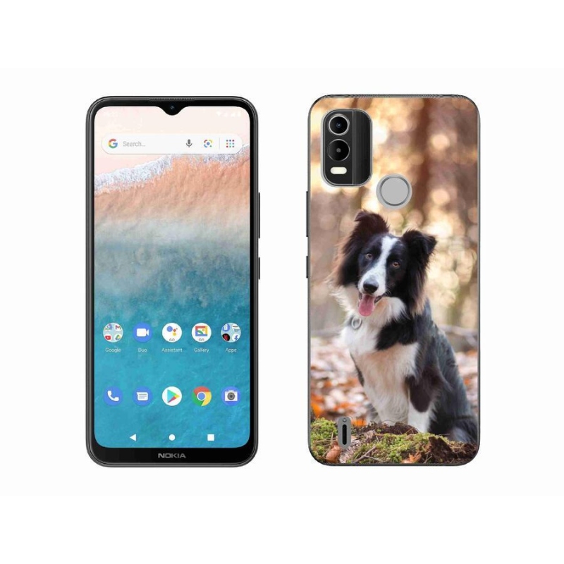 Gél tok mmCase mobiltelefonhoz Nokia C21 Plus - border colie 1