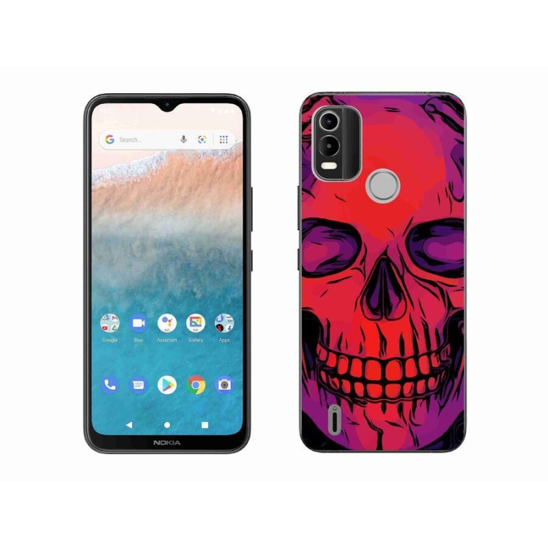 Gél tok mmCase mobiltelefonhoz Nokia C21 Plus - koponya