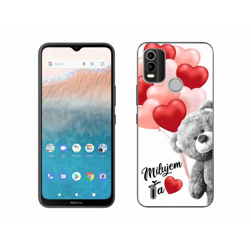 Gél tok mmCase mobiltelefonhoz Nokia C21 Plus - I love you en