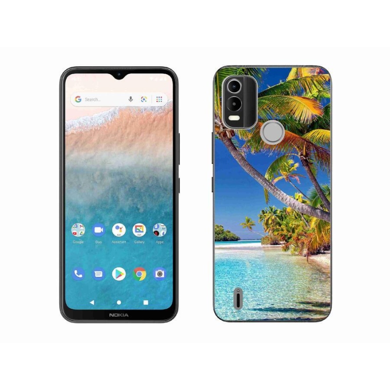 Gél tok mmCase mobiltelefonhoz Nokia C21 Plus - tengerparti strand