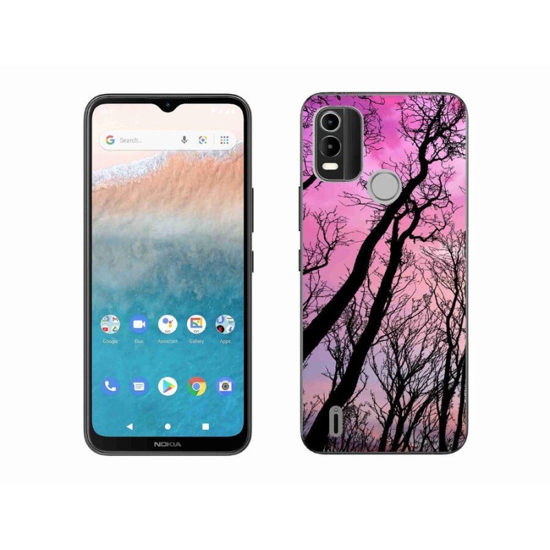 Gél tok mmCase mobiltelefonhoz Nokia C21 Plus - kidőlt fák