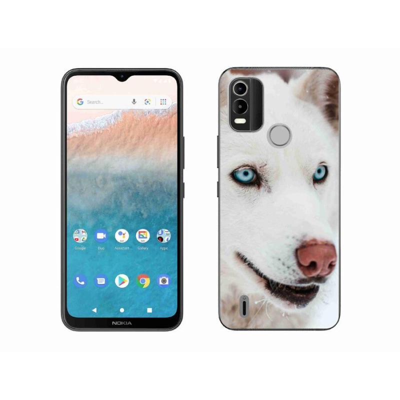 Gél tok mmCase a Nokia C21 Plus készülékhez - kutyaszemmel nézve