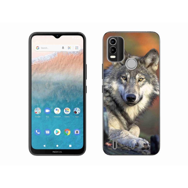 Gél tok mmCase mobiltelefonhoz Nokia C21 Plus - farkas