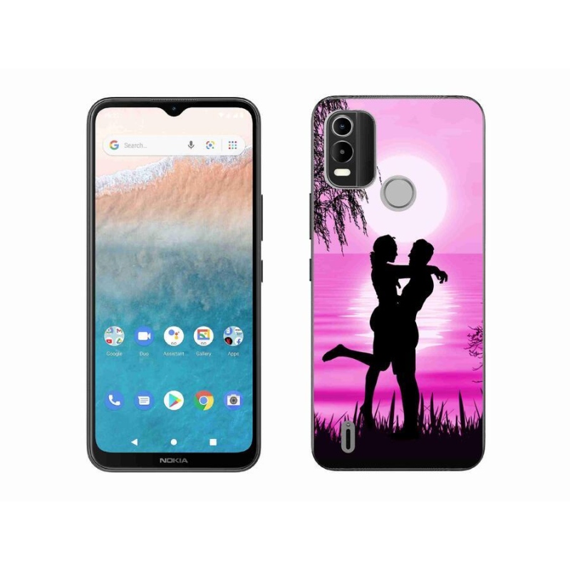 Gél tok mmCase mobiltelefonhoz Nokia C21 Plus - naplemente