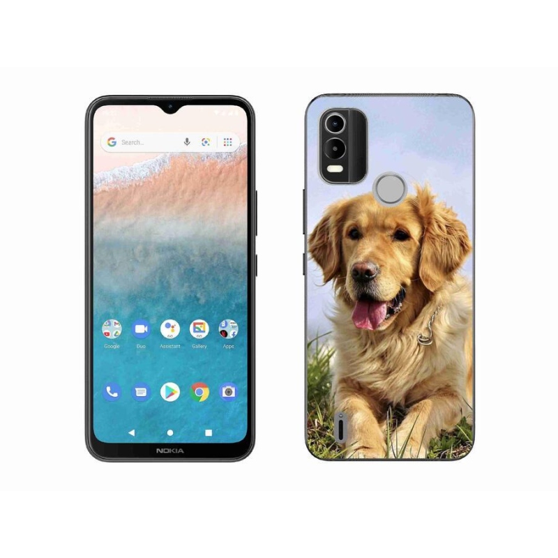 Gél tok mmCase mobiltelefonhoz Nokia C21 Plus - arany retriever