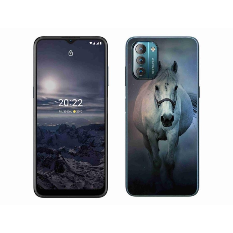 Gél tok mmCase a Nokia G11/G21 készülékhez - futó fehér ló