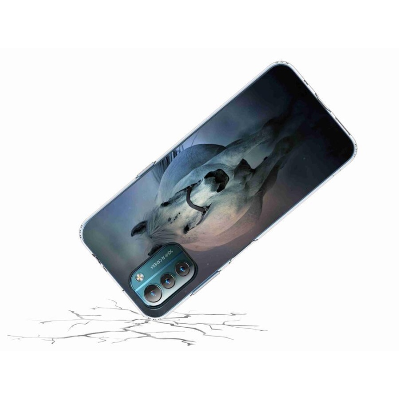 Gél tok mmCase a Nokia G11/G21 készülékhez - futó fehér ló