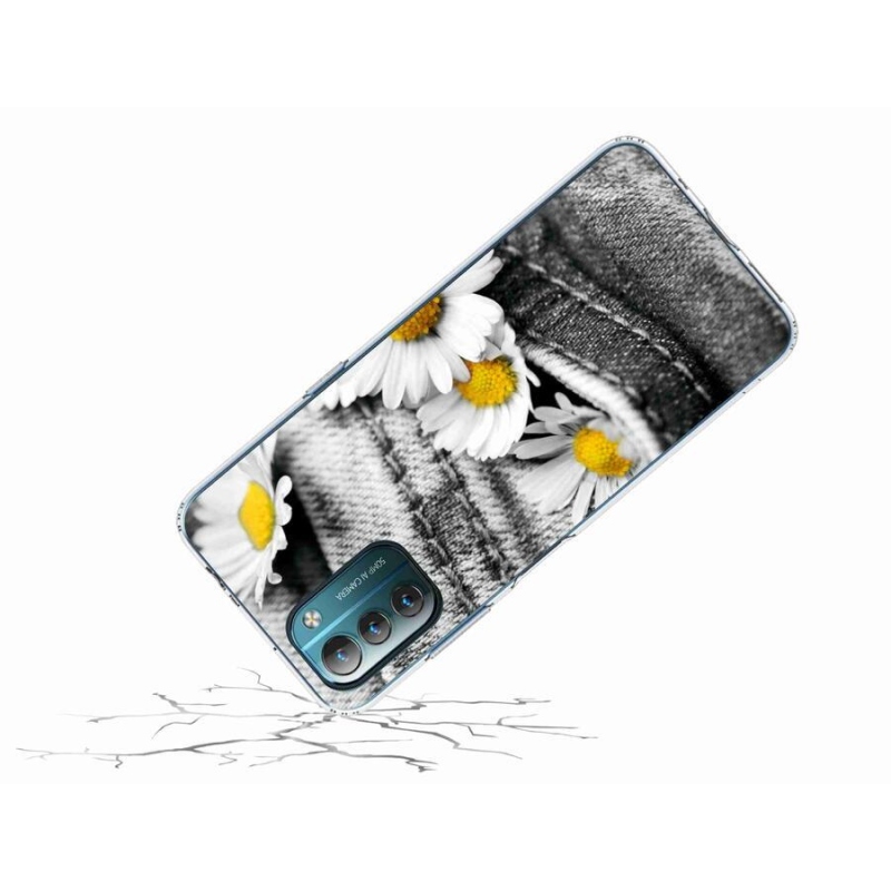 Zselés tok mmCase mobiltelefonhoz Nokia G11/G21 - margaréták