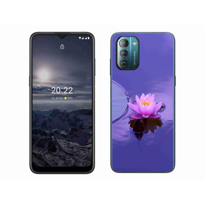 Gél tok mmCase mobiltelefonhoz Nokia G11/G21 - virág a felületen