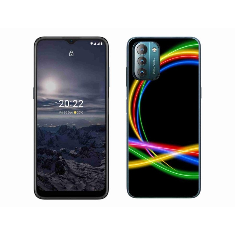 Gél tok mmCase a Nokia G11/G21 készülékhez - neon karikák