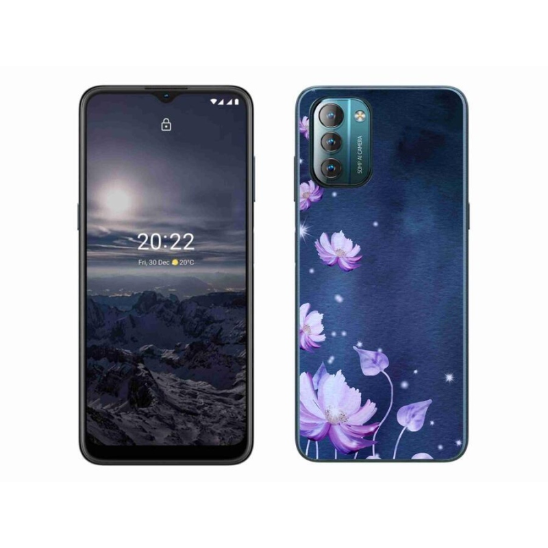 Gél tok mmCase a Nokia G11/G21 mobiltelefonhoz - hulló virágok
