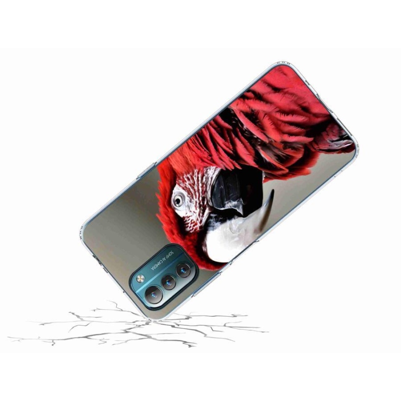 Gél tok mmCase a Nokia G11/G21 készülékhez - papagáj ara piros