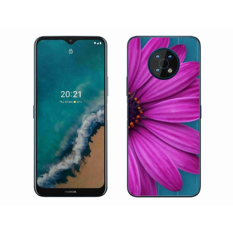 Gél tok mmCase mobiltelefonhoz Nokia G50 - lila margaréta