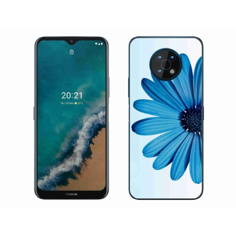 Gél tok mmCase mobiltelefonhoz Nokia G50 - kék margaréta