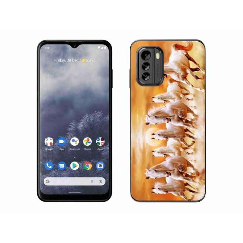 Gél tok mmCase a Nokia G60 5G készülékhez - lovak 2