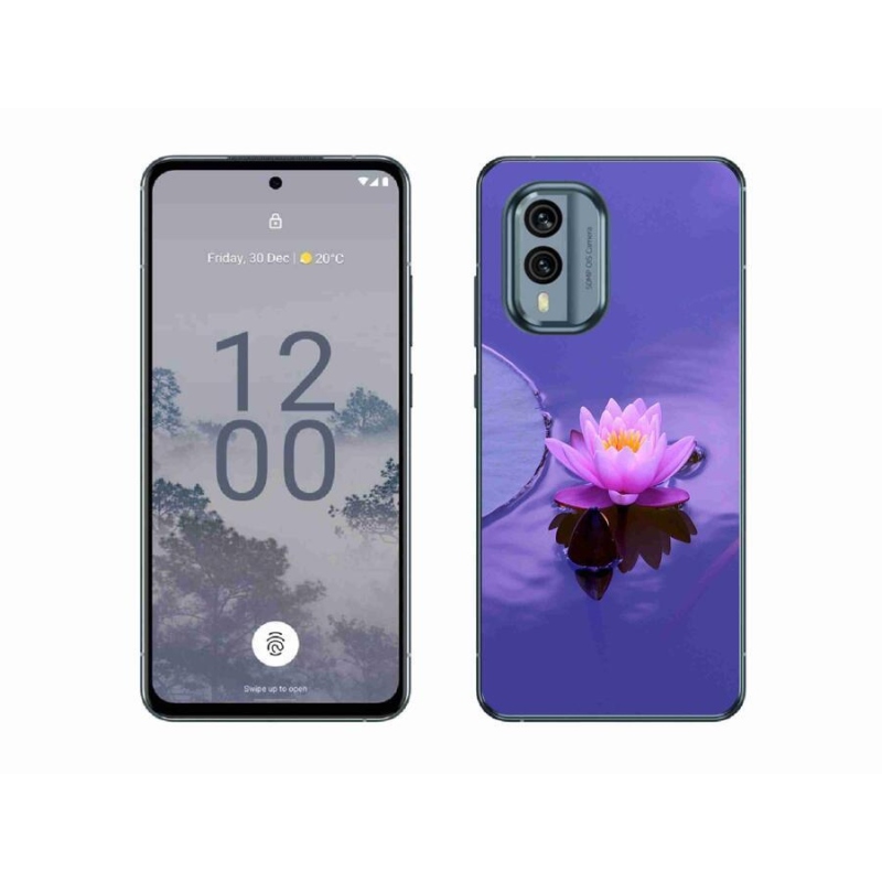 Gél tok mmCase a Nokia X30 5G mobilhoz - virág a felszínen