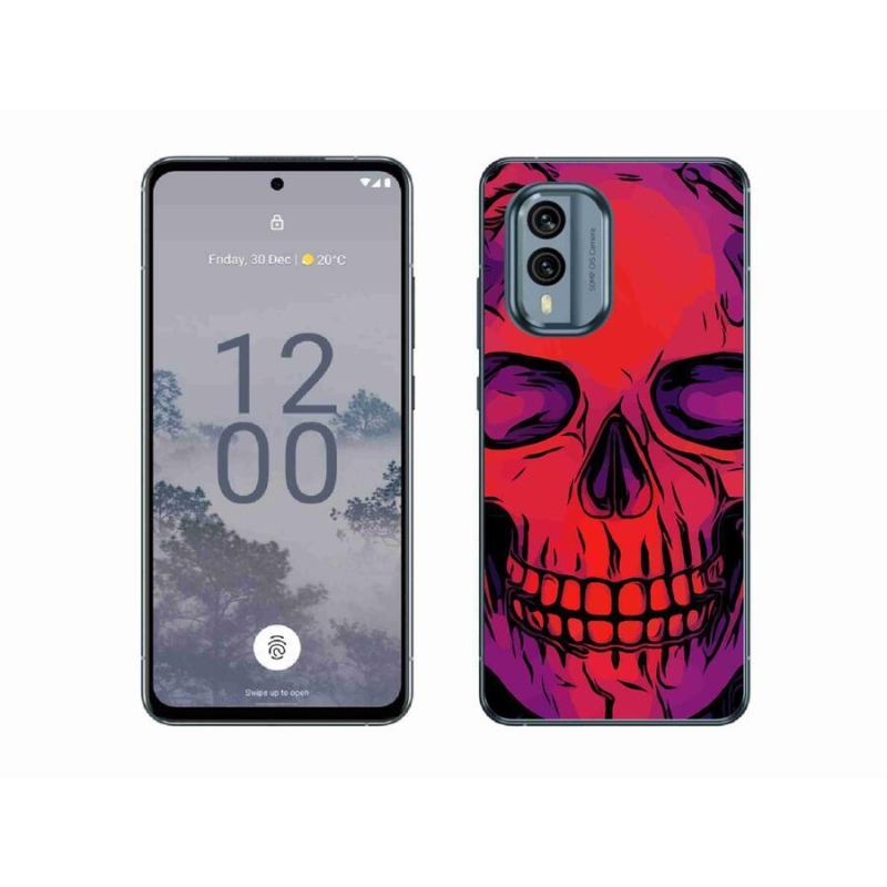 Zselés tok mmCase a Nokia X30 5G készülékhez - koponya