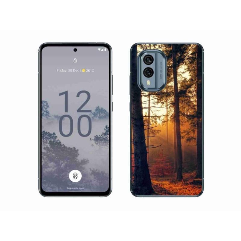 Gél tok mmCase a Nokia X30 5G készülékhez - erdő