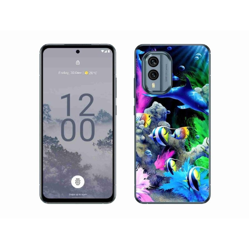 Gél tok mmCase a Nokia X30 5G készülékhez - Tengeri világ