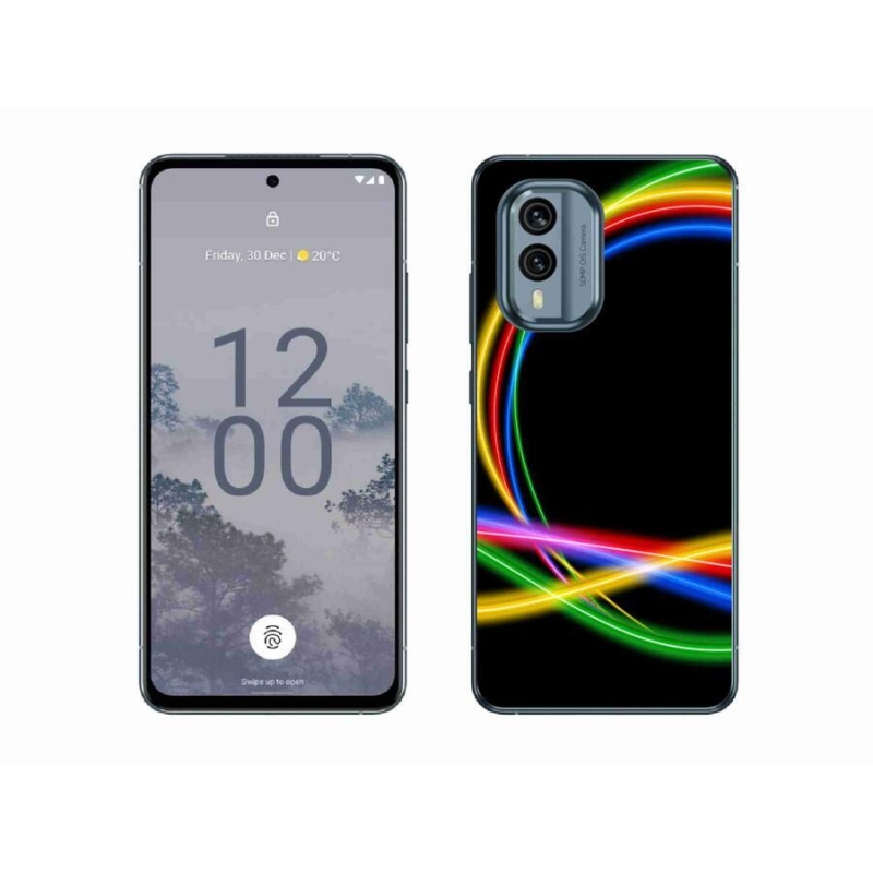 Gél tok mmCase a Nokia X30 5G készülékhez - neon körök