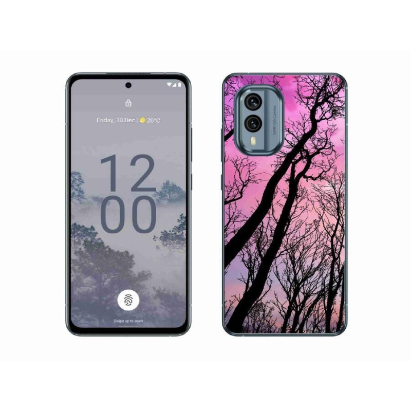 Gél tok mmCase a Nokia X30 5G készülékhez - kidőlt fák