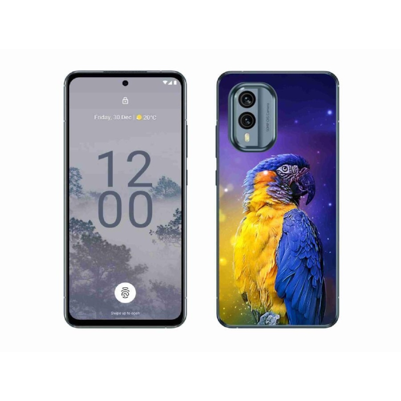 Gél tok mmCase a Nokia X30 5G készülékhez - papagáj ara 1