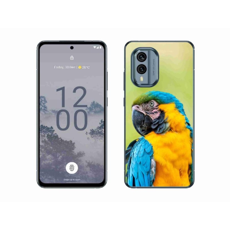 Gél tok mmCase a Nokia X30 5G készülékhez - papagáj ara 2