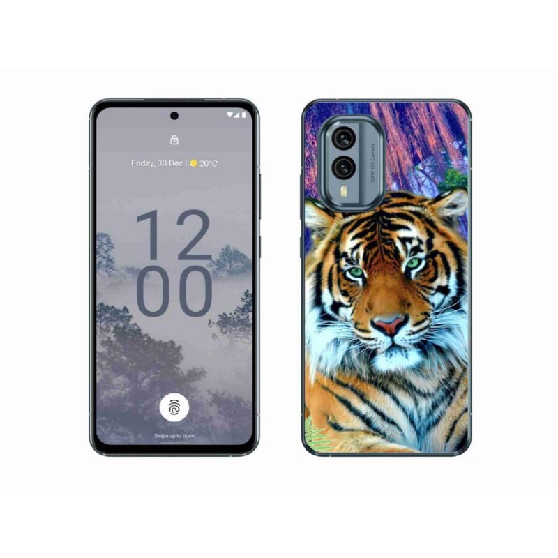 Gél tok mmCase a Nokia X30 5G készülékhez - tigris