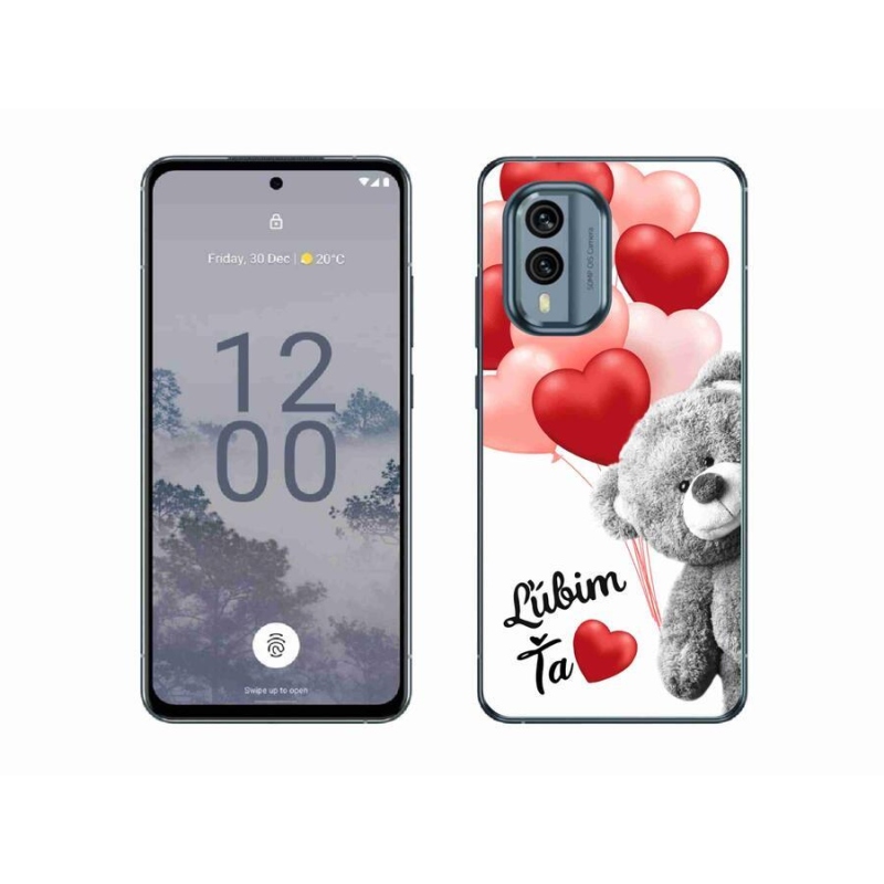 Gél tok mmCase mobiltelefonhoz Nokia X30 5G - I love you en