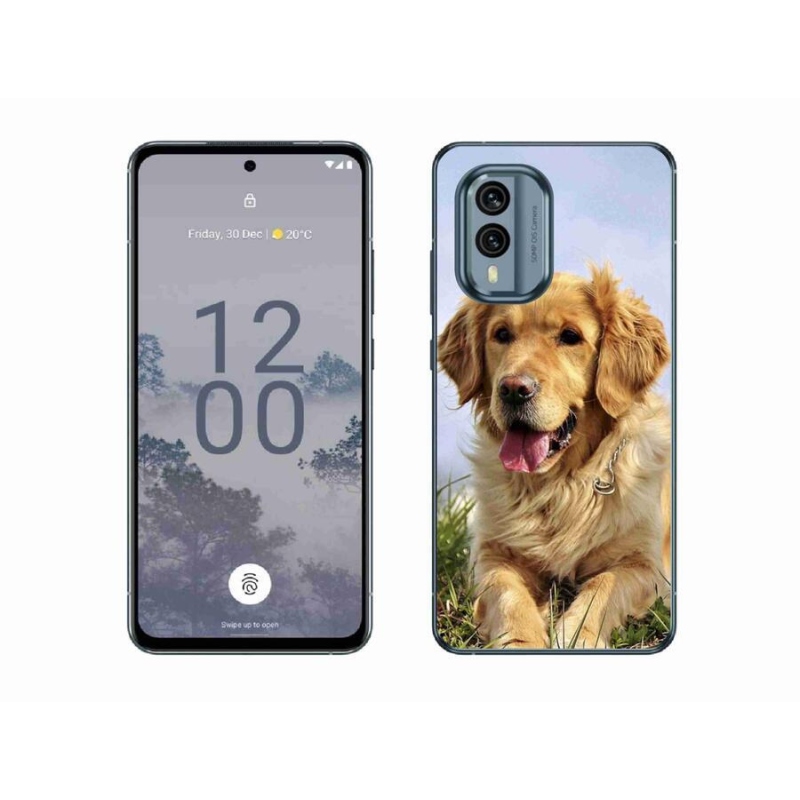 Gél tok mmCase mobiltelefonhoz Nokia X30 5G - arany retriever
