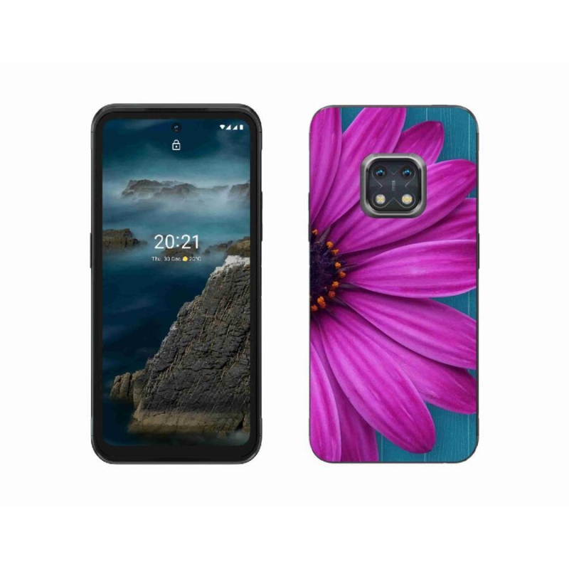 Gél tok mmCase mobiltelefonhoz Nokia XR20 - lila margaréta