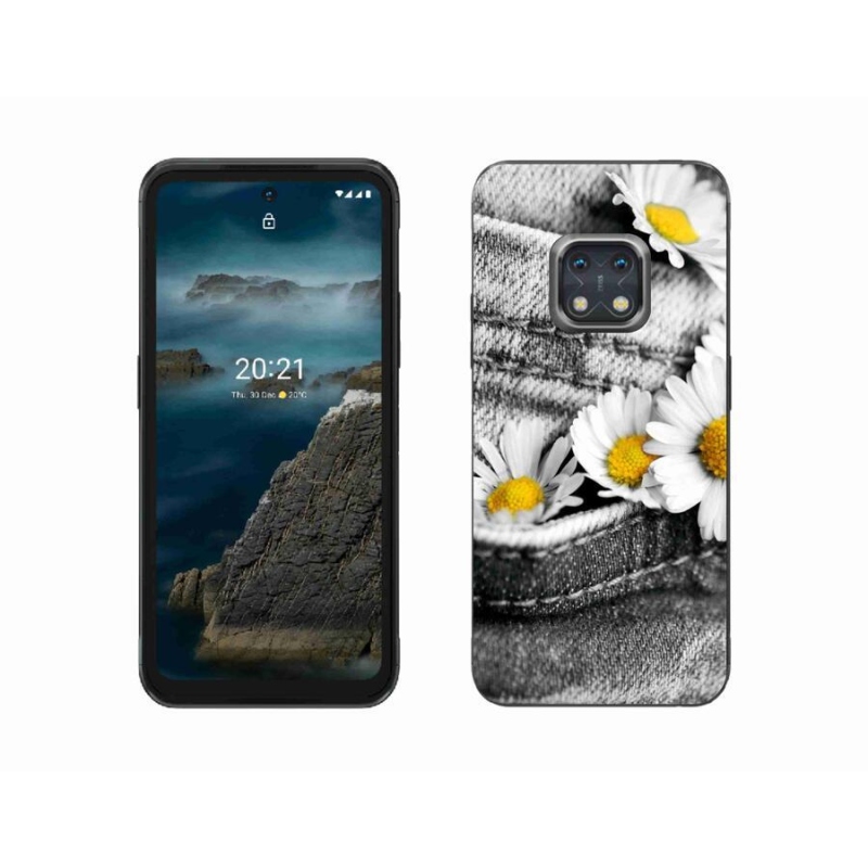 Gél tok mmCase mobiltelefonhoz Nokia XR20 - százszorszépek