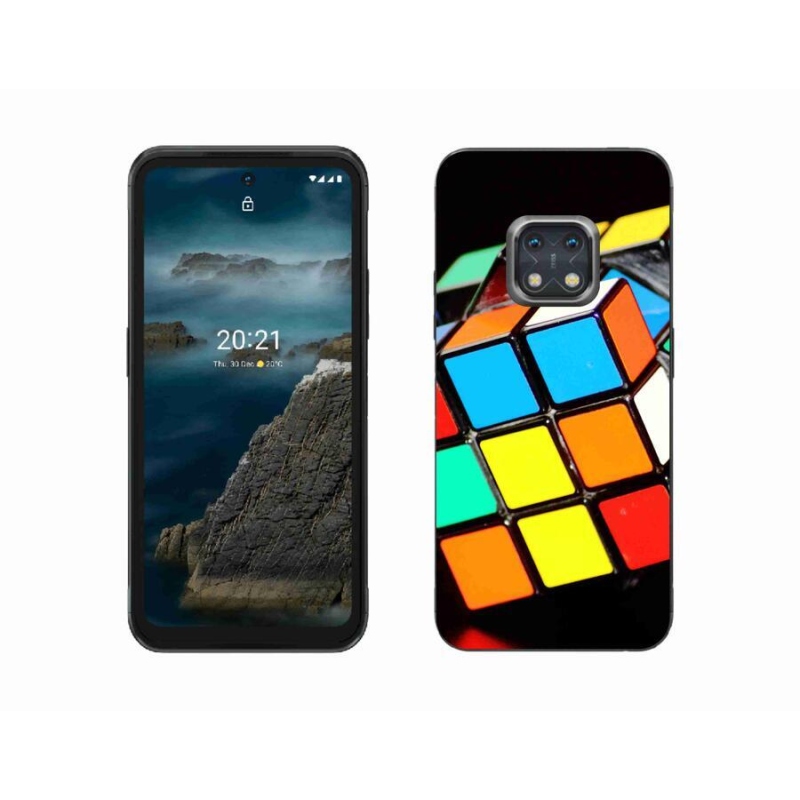 Gél tok mmCase mobiltelefonhoz Nokia XR20 - Rubik kocka
