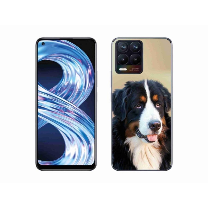 Gél tok mmCase mobiltelefonhoz Realme 8 Pro - Berni hegyi kutya