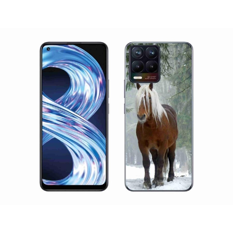 Gél tok mmCase a Realme 8 Pro számára - ló az erdőben