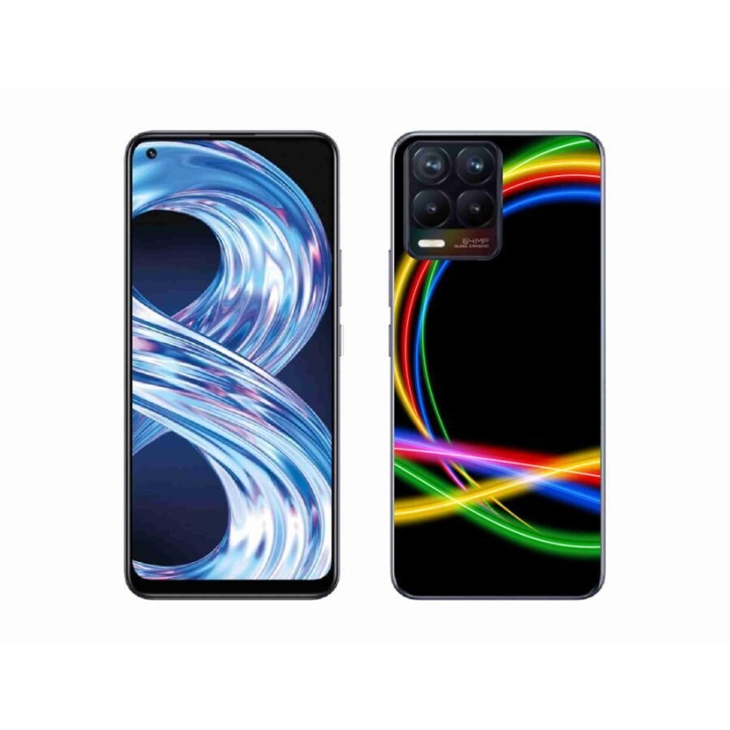Gél tok mmCase a Realme 8 Pro készülékhez - neon körök