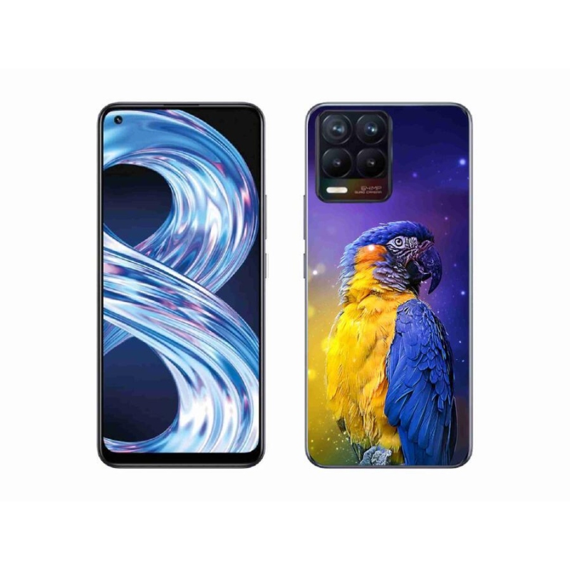 Gél tok mmCase a Realme 8 Pro készülékhez - papagáj ara 1